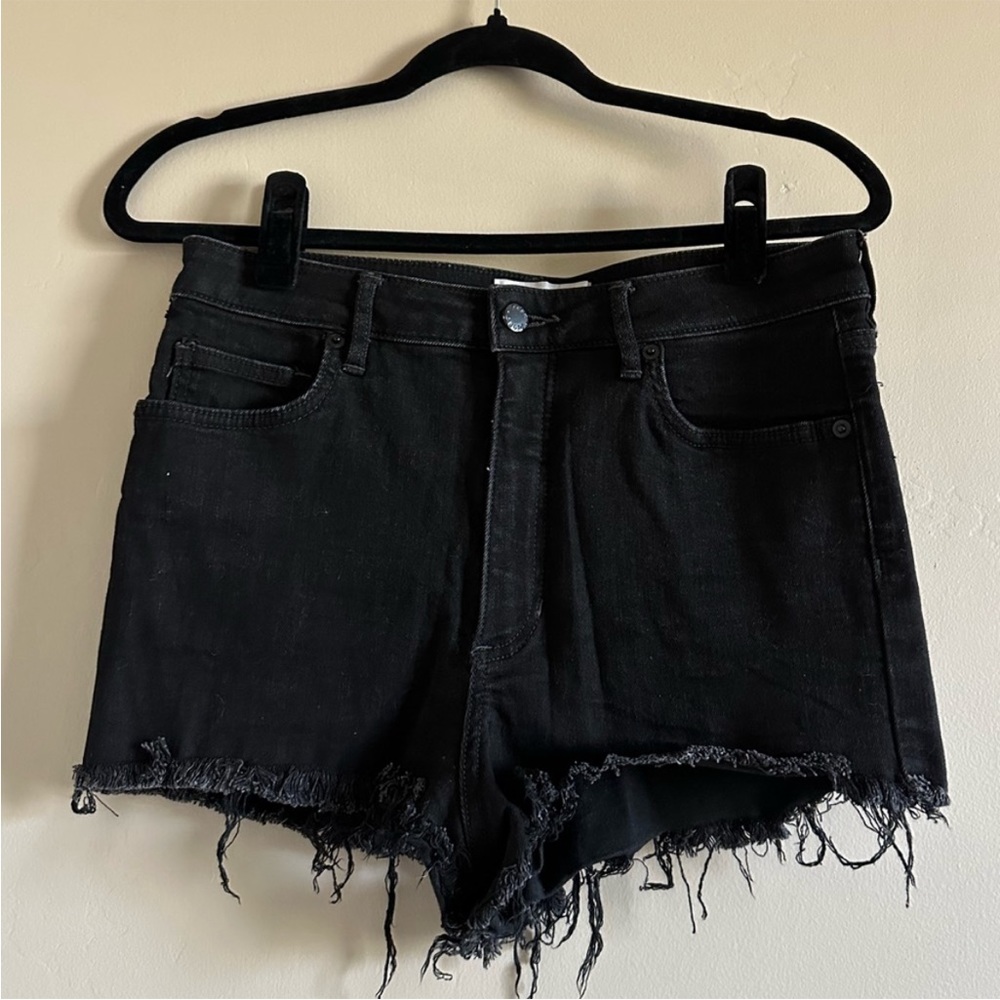 We the free - Free People Black Jean Shorts (zip up)